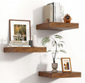 Square Floating Shelves for Wall 12"W x 12"D x 1.4"H, Small Engineered Wood by Venusmiles