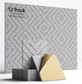 Sound Proof Foam Panels for Walls, 12 Pack Self-Adhesive Acoustic Panels by Woovio