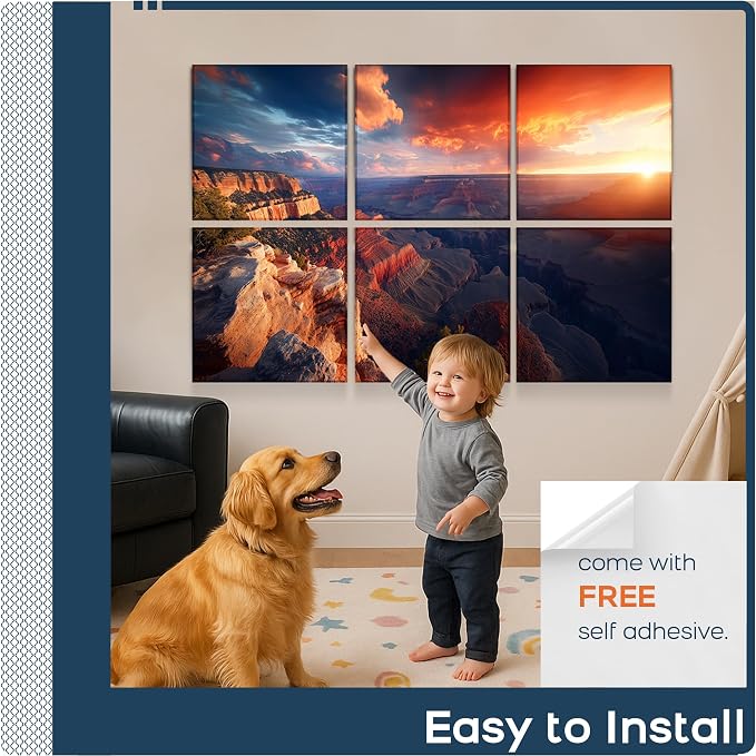 BUBOS 6 Pack Art Acoustic Panels, 70.8" x 47.2" Sound Absorbing Wall Decor - Image 8
