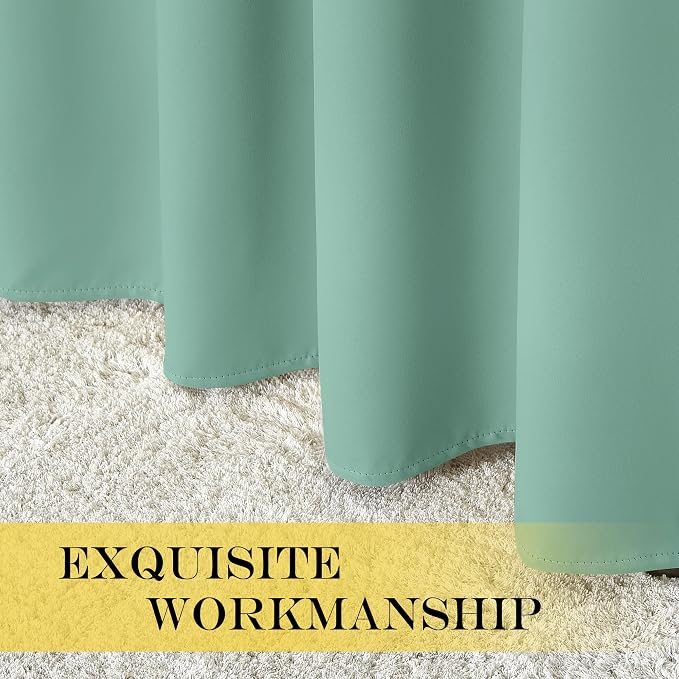 NICETOWN Bedroom Curtain Room Darkening Drapery 102 inches Length - Image 6