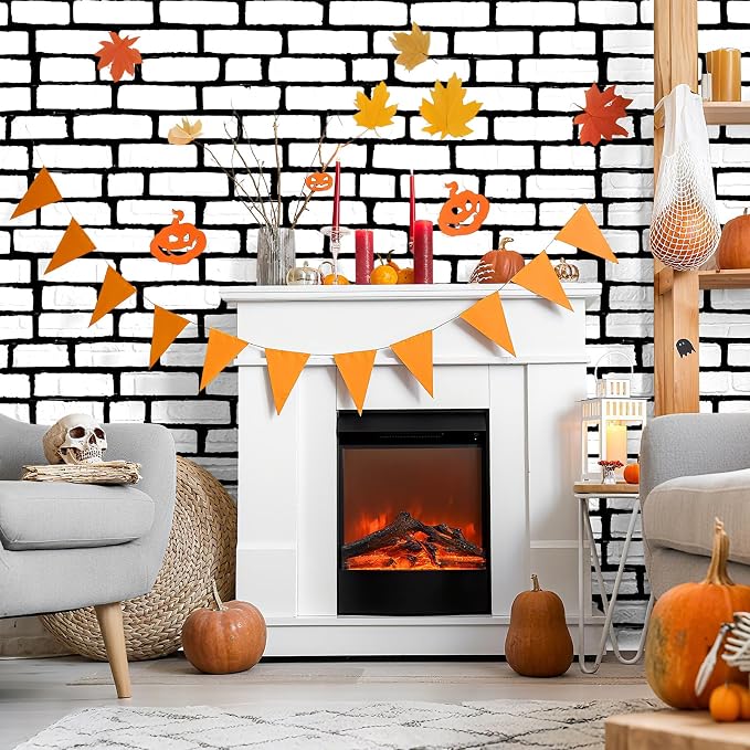 Chuangdi 2pcs 4.5 x 9 Feet Brick Wallpaper Peel and Stick Backdrop Tablecloth - Image 5