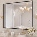 LOAAO Black Bathroom Mirror 40"X24" by LOAAO