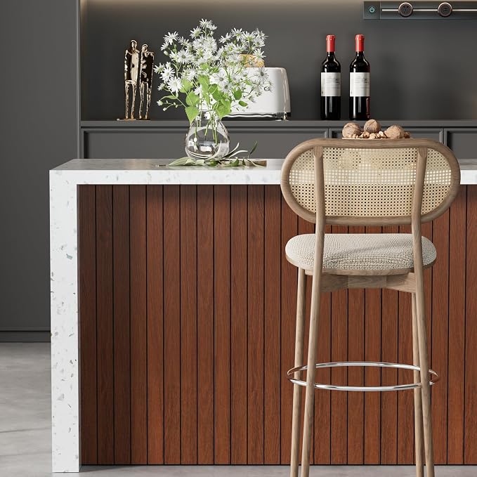 Arthome Peel and Stick Slat Wall Panels 15.7 "x240, Self-Adhesive PVC Wood - Image 5