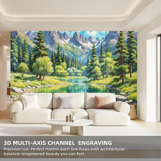 8 Pack Art Acoustic Panels, TEMGCUAM Self-Adhesive Sound Absorbing Wall Panels - Image 4