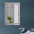 Ruomeng Wall Mirror Rectangular Crystal Crush Diamond Mirror by Ruomeng
