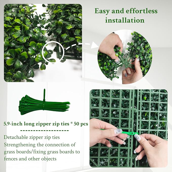 Artificial Boxwood Panels, Garden&Fence Covering Privacy, Backyard and Decor - Image 5