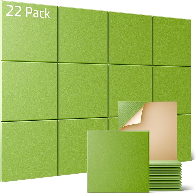 Sonicism 22 Pack Acoustic Wall Panels by Sonicism