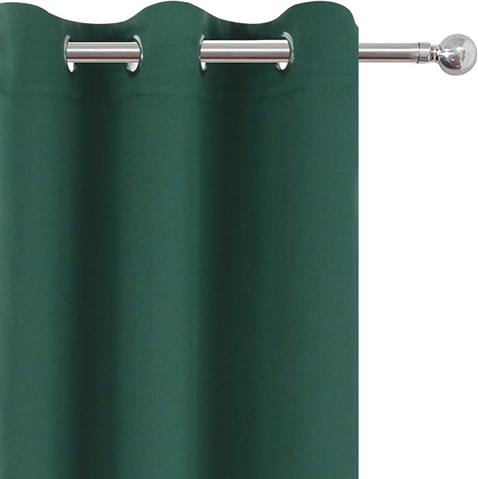 LEMOMO Dark Green Thermal Blackout Curtains/38 x 84 Inch/Set of 2 Panels Room - Image 7