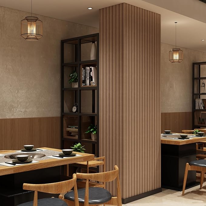 Peel and Stick PVC Slat Wall Panels, Wood Grain Self-Adhesive Soundproof - Image 3