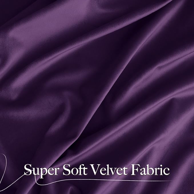 NICETOWN Purple Blackout Curtains - Image 3