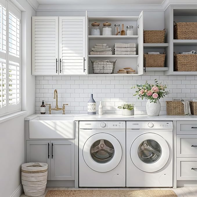 Furnaza 60" W Laundry Room Wall Cabinet - Image 3