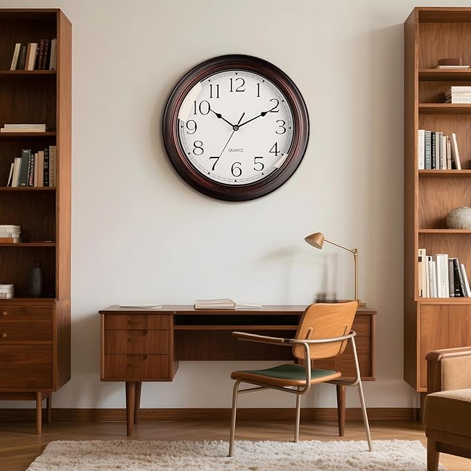 KECYET 16 Inch Wall Clocks Battery Operated Silent Non-Ticking Wall Clock - Image 7