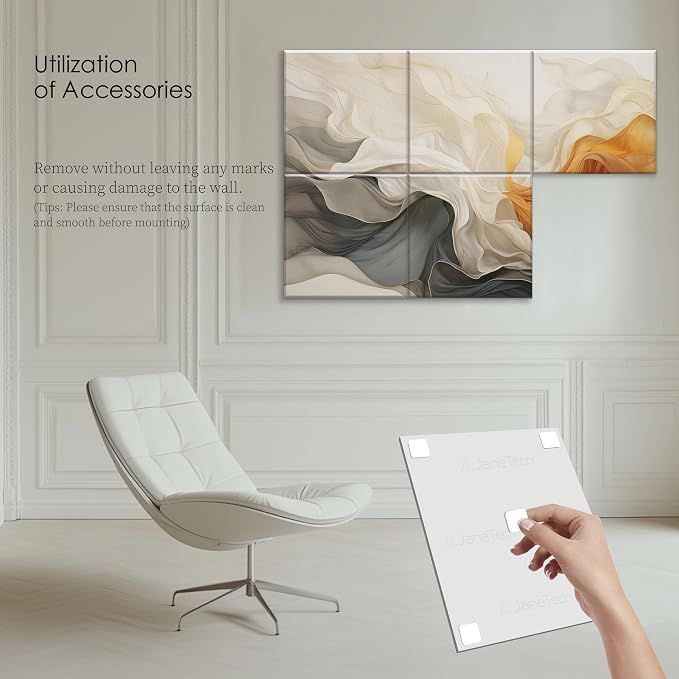 6-Pack Decorative Acoustic Panels, 72x48 Inch Large Sound Absorbing Wall Panels - Image 6