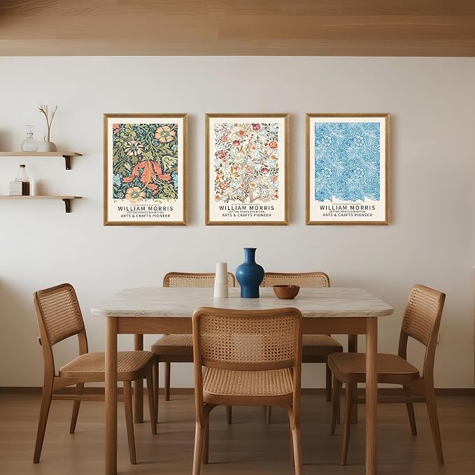 SYWENNOI William Morris Floral Prints Framed Wall Art, Sweet Briar, Bedroom - Image 5
