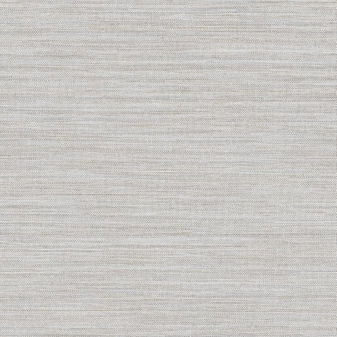 Tempaper Textured Pewter Grey Horizontal Faux Grasscloth Removable Peel and by TempaperCo