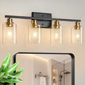 Unicozin Modern Bathroom Light Fixtures, 4 Light Vanity Lights Over Mirror by Unicozin