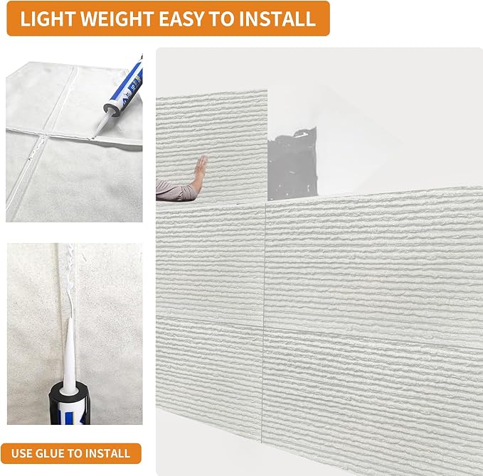 3D Faux Stone Wall Panels, Lightweight & Waterproof Accent Marble Flowing Stone - Image 4