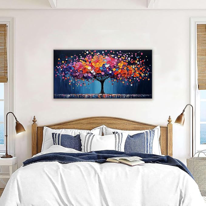 Suconvng Canvas Art Wall Decor Modern Minimalist Gallery Painting Abstract Tree - Image 2