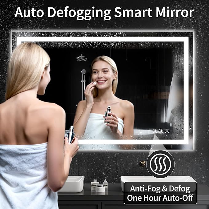 LED Bathroom Mirrors 38"x48" Bathroom Mirror - Image 3