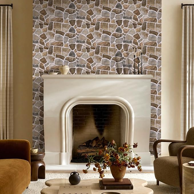 COMSTICKC 3D Faux Stone Wall Panels Peel and Stick, DIY UrltraLight PVC Fake - Image 7