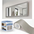 TIANLDD 27 FT Wood Grain Wallpaper Border, Removable Waterproof Mirror Border by TIANLDD
