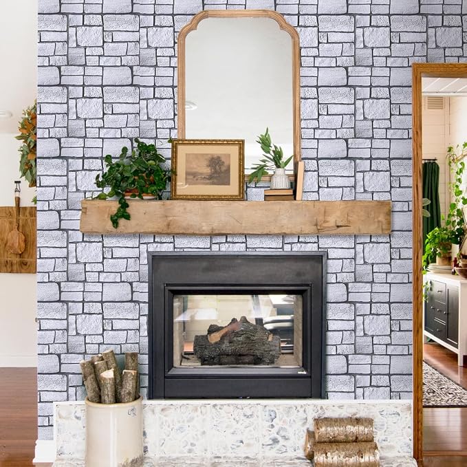 COMSTICKC 3D Faux Stone Wall Panel, Peel and Stick Tiles, Self-Adhesive PVC - Image 7