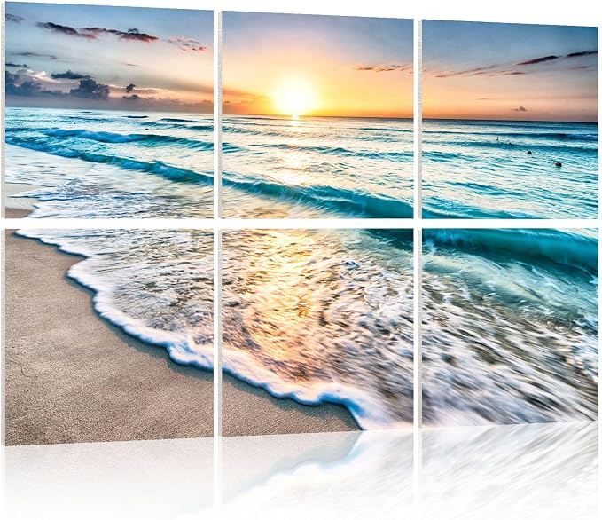 YPY Acoustic Panels: Beach Wall Art Sound Proofing Panels by YPY
