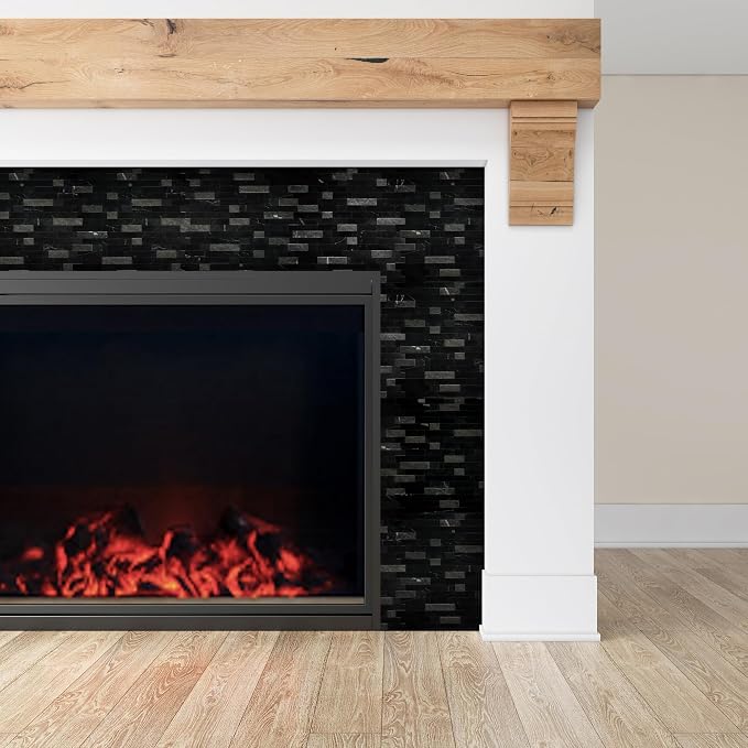 SUNWINGS 5-Sheet Peel and Stick Mosaic Natural 3D Stone Self Adhesive Marble - Image 9
