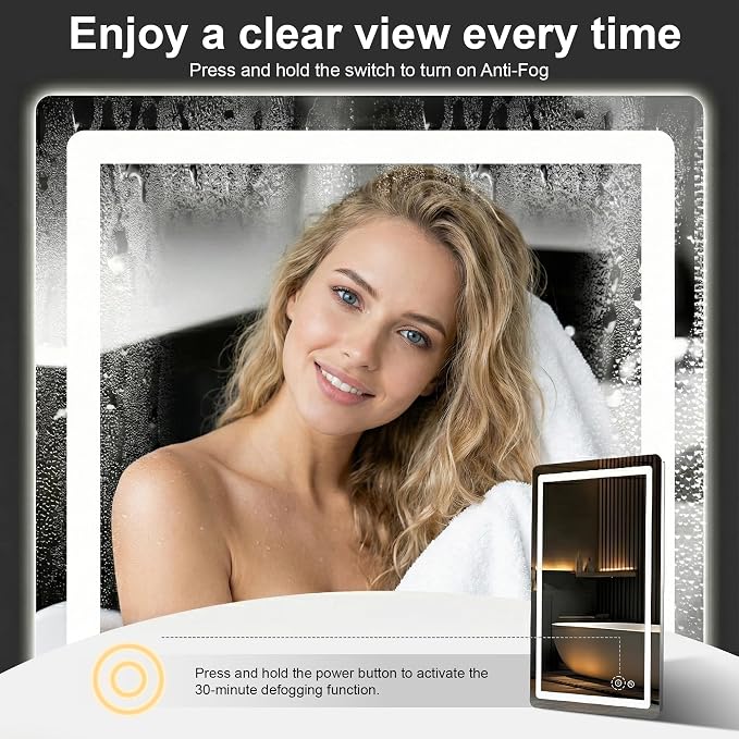 AMOISE LED Bathroom Vanity Mirror - Image 2