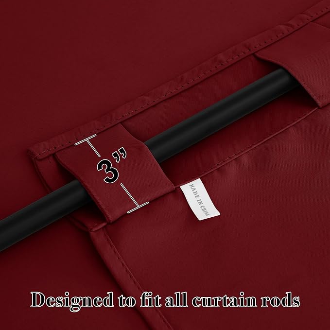 RYB HOME Blackout Curtains for Living Room, Privacy Thermal Insulating Window - Image 5