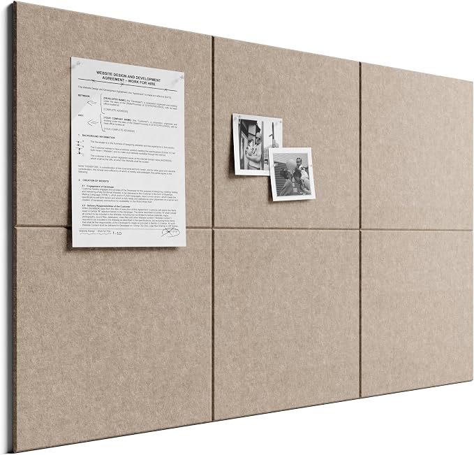 Bumusty Large Cork Board 36" x 24" Alternative by BUMUSTY