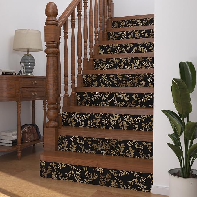 Extra Long Dark Floral Peel and Stick Wallpaper 17.5In x 32.8Ft, Vintage - Image 6