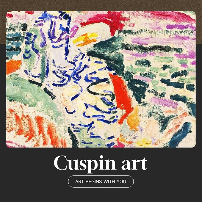 Framed Matisse Wall Art for Living Room, 6 Pieces Abstract Colorful Canvas - Image 9