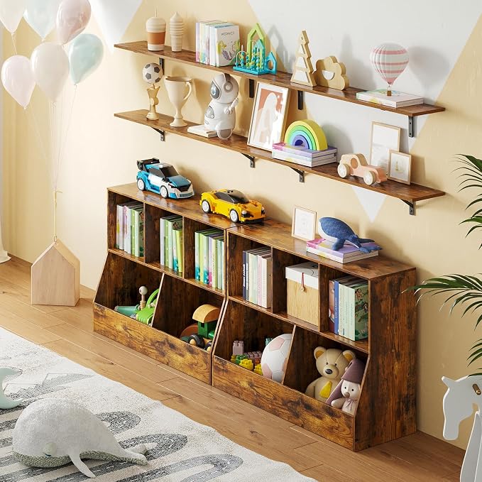 DINZI LVJ Long Wall Shelves, 47.3Inch Wall Mounted Shelves, Extra Large Storage - Image 4