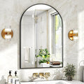 XRAMFY 20"x30" Black Arched Bathroom Mirror by XRAMFY