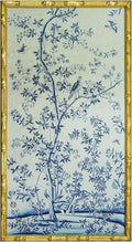 HongFengtang Chinese Rice Paper Print China Flower And Bird Bamboo Frame 19.5 X by Hongfengtang