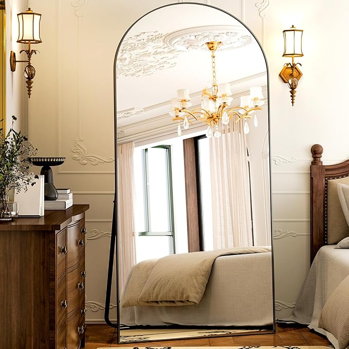 GLSLAND-77 x38 Arched Full Length Mirror by GLSLAND