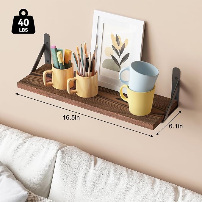 YGEOMER 16.5 Inch Floating Shelves - Image 3