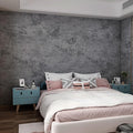 3yecao 48"×197" Extra Wide Thick Dark Blue Grey Concrete Wallpaper Peel and by 3YECAO