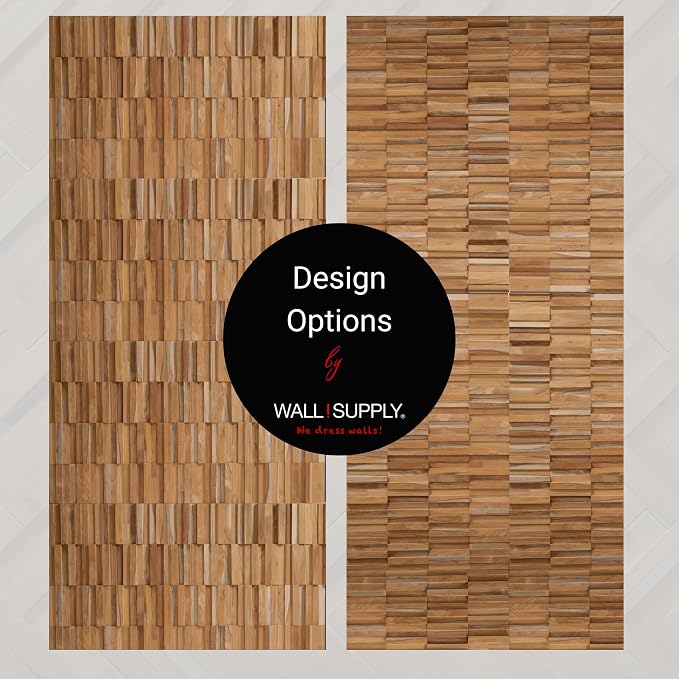 Wall!Supply 3D Wall Panels – Reclaimed Vertical Asian Teak Wood – Home Decor - Image 7