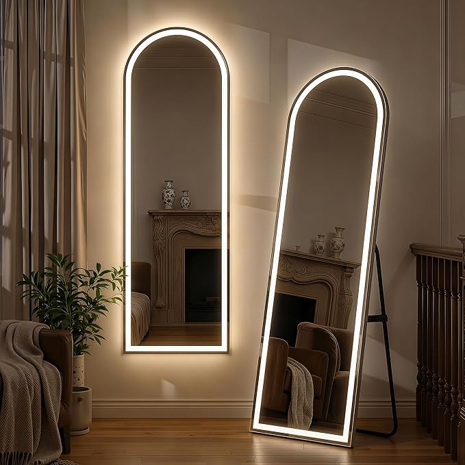 63"x20" Arched Full Length Mirror by SimpleDeluxe