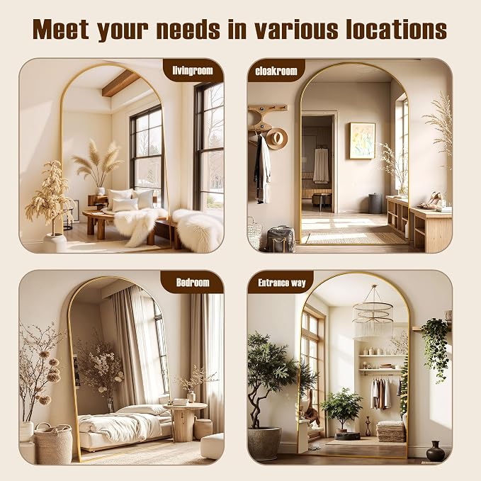 Full Length Mirror, Oversized Floor Mirrors, Leaning Free Standing Mirrors - Image 8