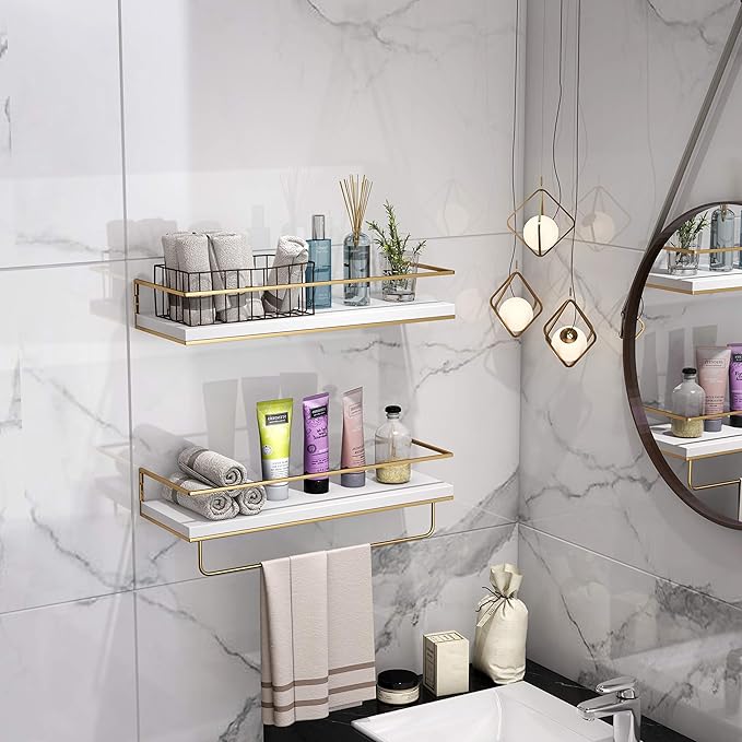 Shario White Floating Shelves - Image 2