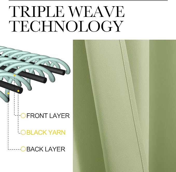 NICETOWN Curtains for Bedroom, Grommet Top Blackout Drapes for Son's Room - Image 6
