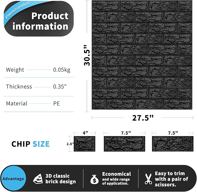 Art3d 11-Pack 64 Sq. Ft Peel and Stick 3D Wall Panels - Image 6
