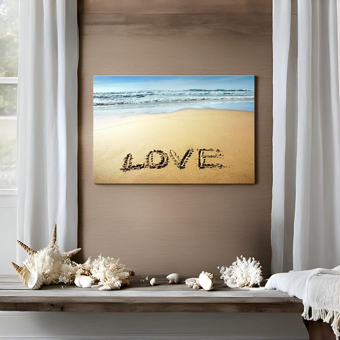 Goldfoilart Beach Canvas Wall Art - Image 8