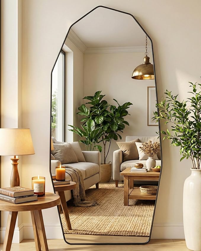 Antok Full Length Mirror, Free Standing Wall Mounted or Leaning Full Body Mirror - Image 9