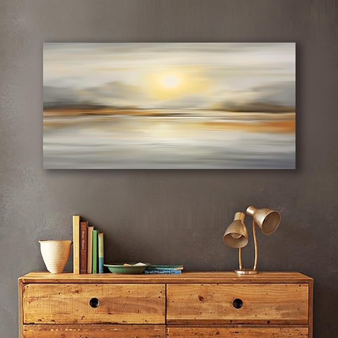 VHMING Abstract Canvas Wall Art Seascape Canvas Printing Abstract Art Wall - Image 6