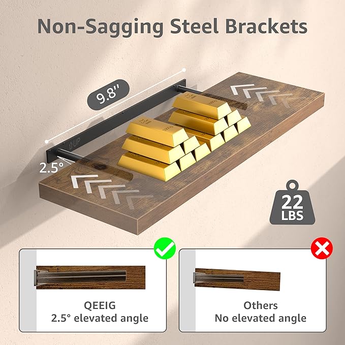 QEEIG 10" Deep Floating Shelves - Image 7