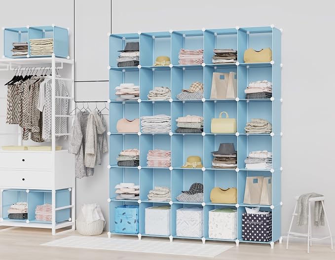 HOMIDEC Closet Organizers and Storage, 9 Cube Storage Organizer, Portable - Image 4